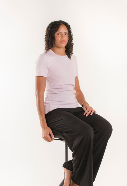 Kortermet ammetopp Essential - Pastellrosa