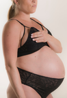Amme-BH med blonder - Svart
