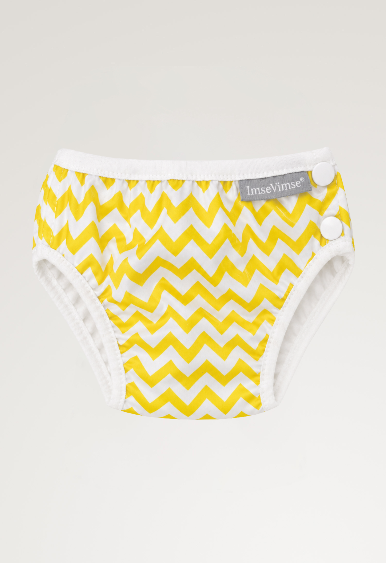 Badebleie med sideknapper – Zig Zag 6–8 kg