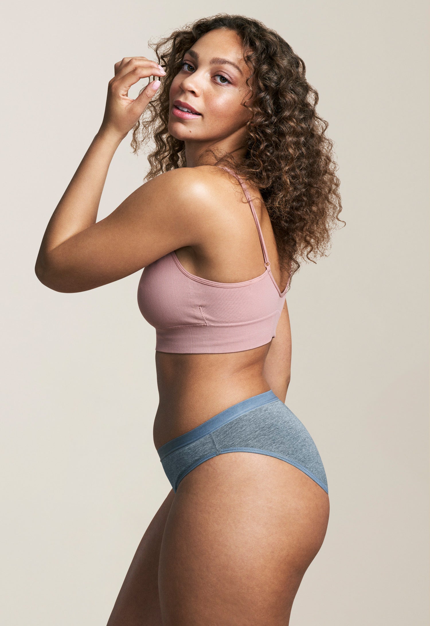 Menstruasjonstruse - Bikini - For kraftig blødning - Grå