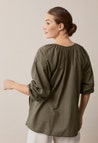 Poetess bluse furugrønn
