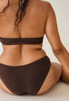 Strandbikini i frotté - brun