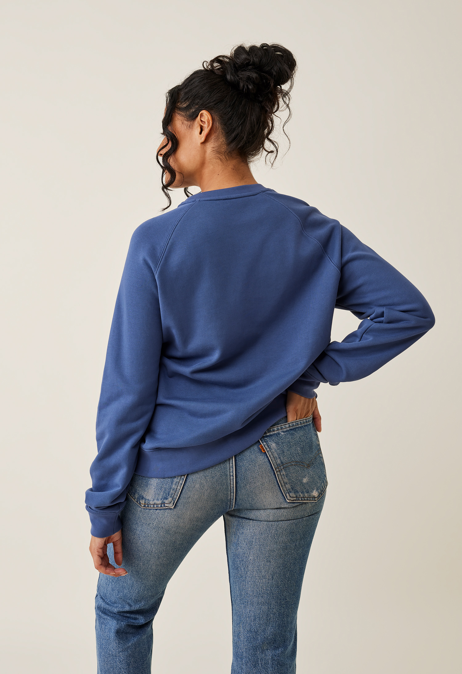 Sweatshirt med ammefunksjon - Indigo blå