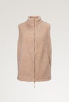 Plysj-fleecevest - beige