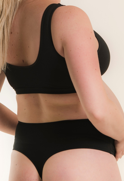 Gravidtruse string - Svart