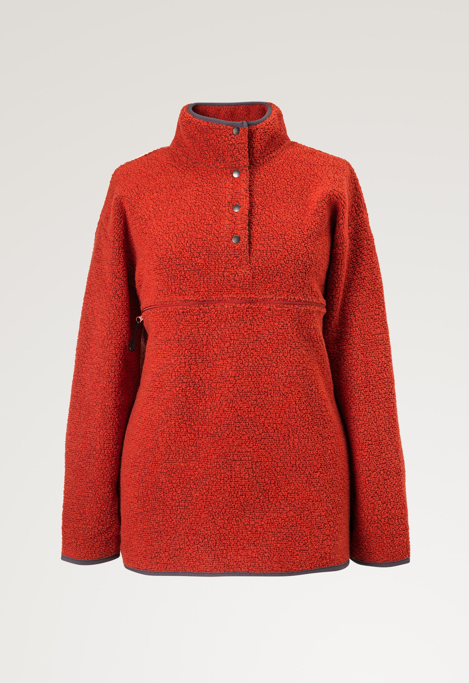 Fleecegenser i ull 90s - Oransje