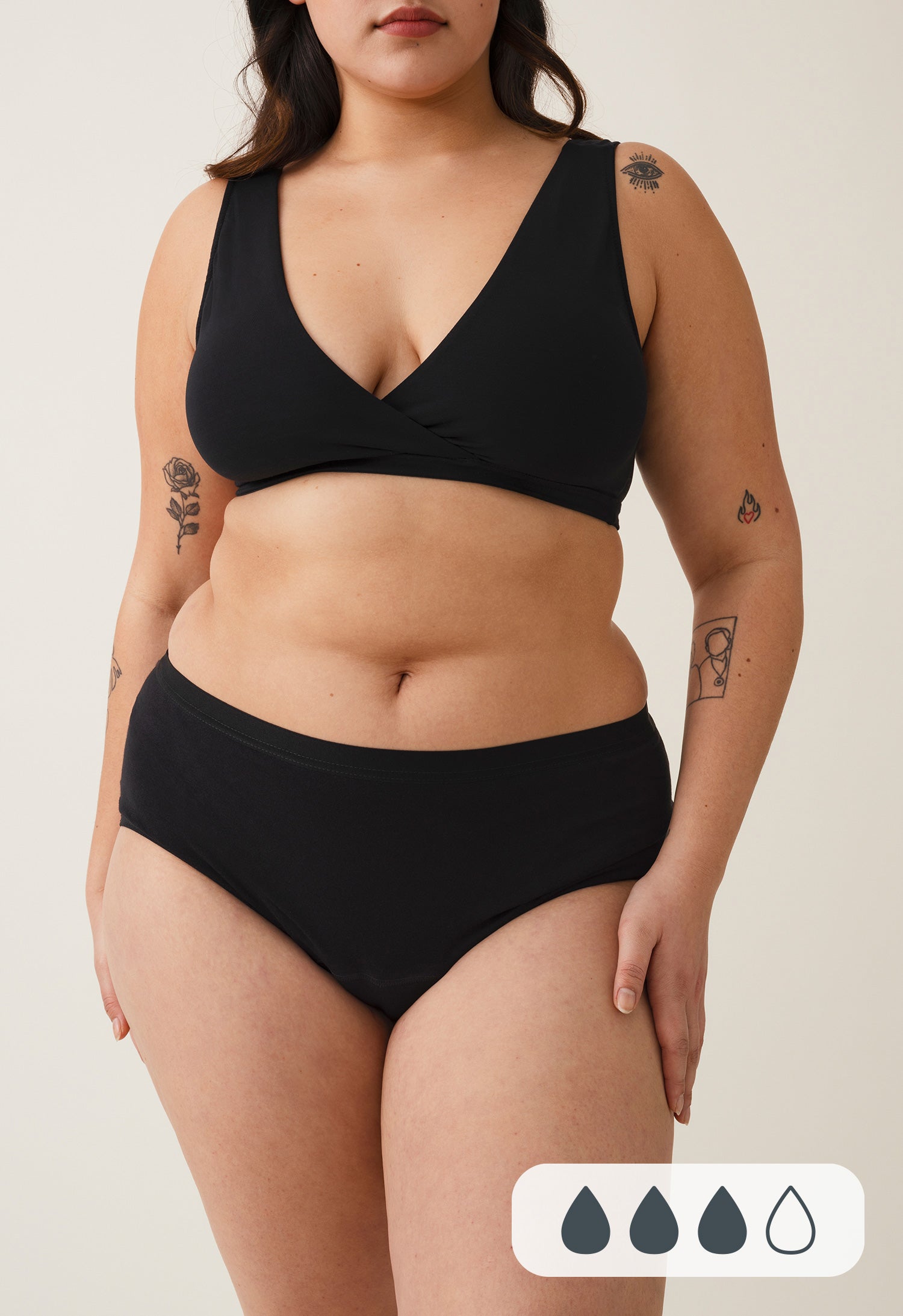 Menstruasjonstruse - Hipster - Middels flyt - Svart