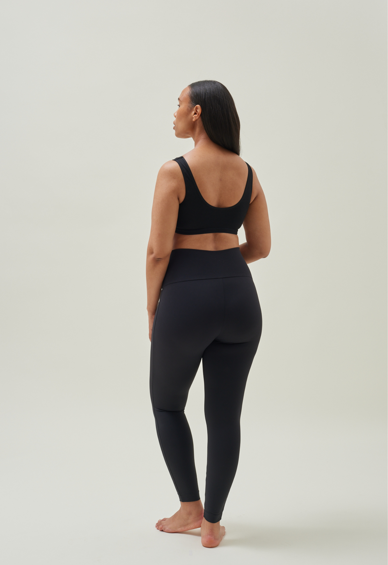 Yoga-tights til gravide - Svart