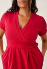 Jumpsuit til gravide - fransk rød