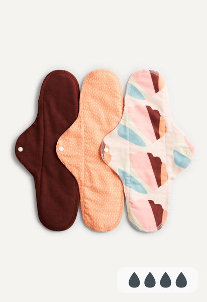 Tøybind - Natt - Oransje print