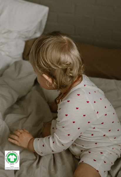 Baby-pysjamas - hjerter