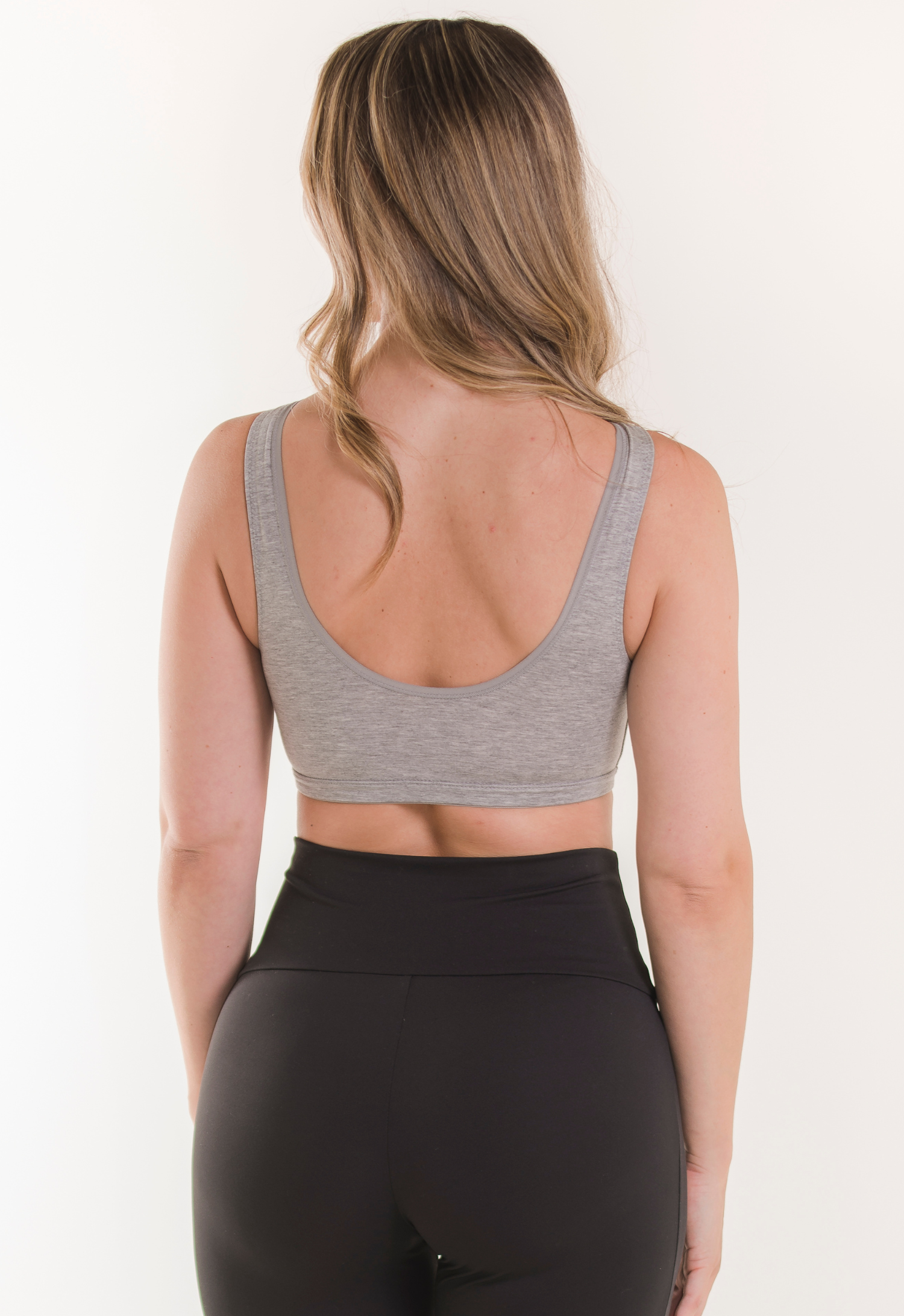 Myk amme-BH - Grå Melange