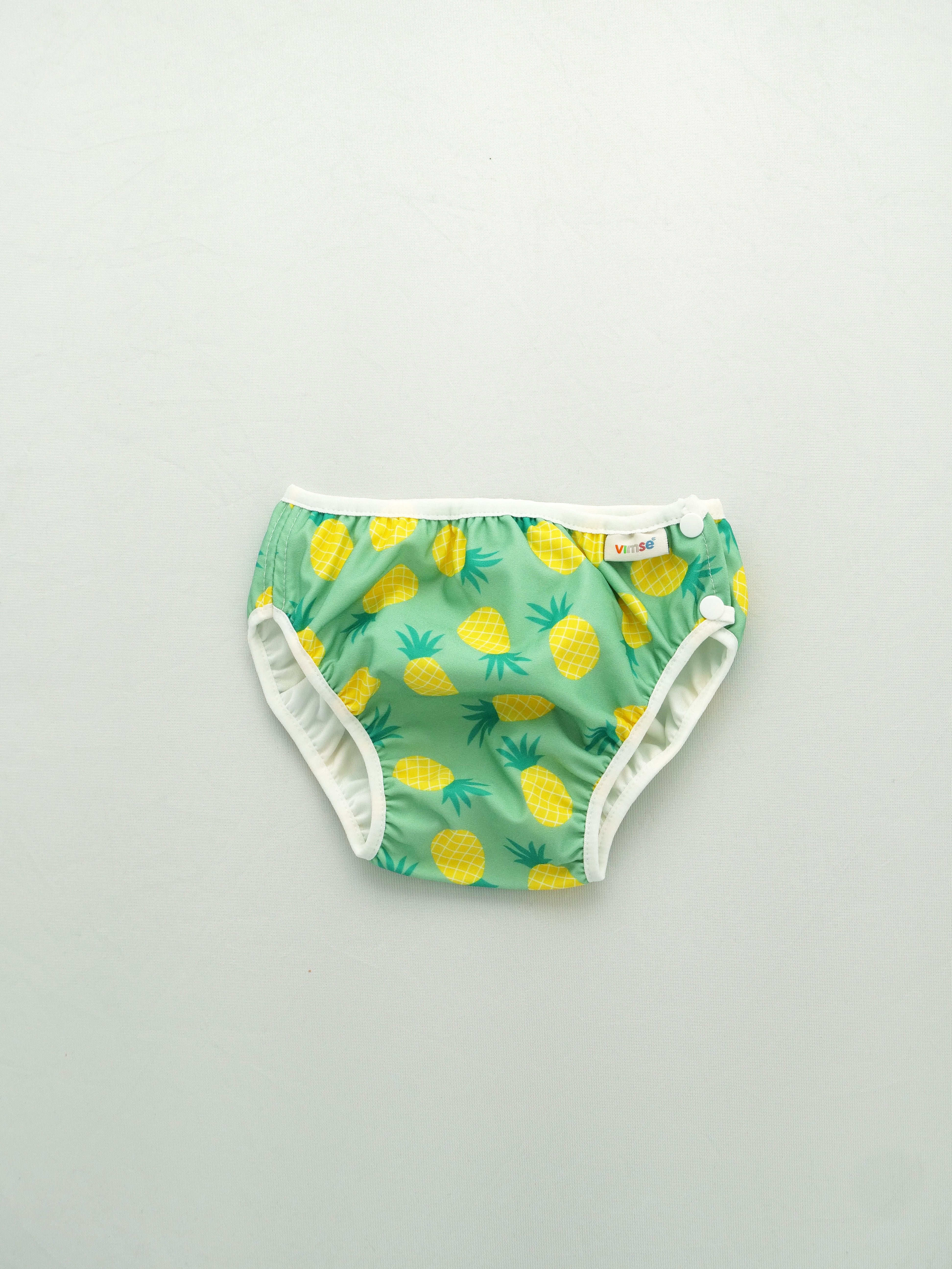 Badebleie med sideåpning - Ananas