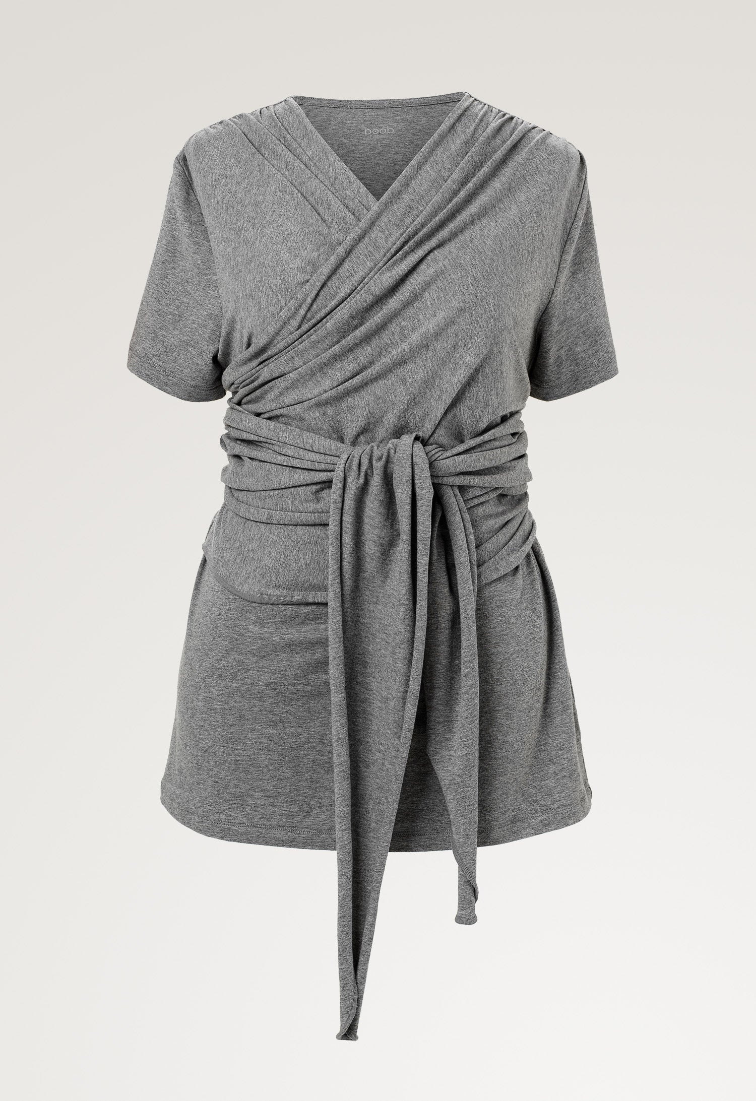 Skin to skin-topp - Gråmelert