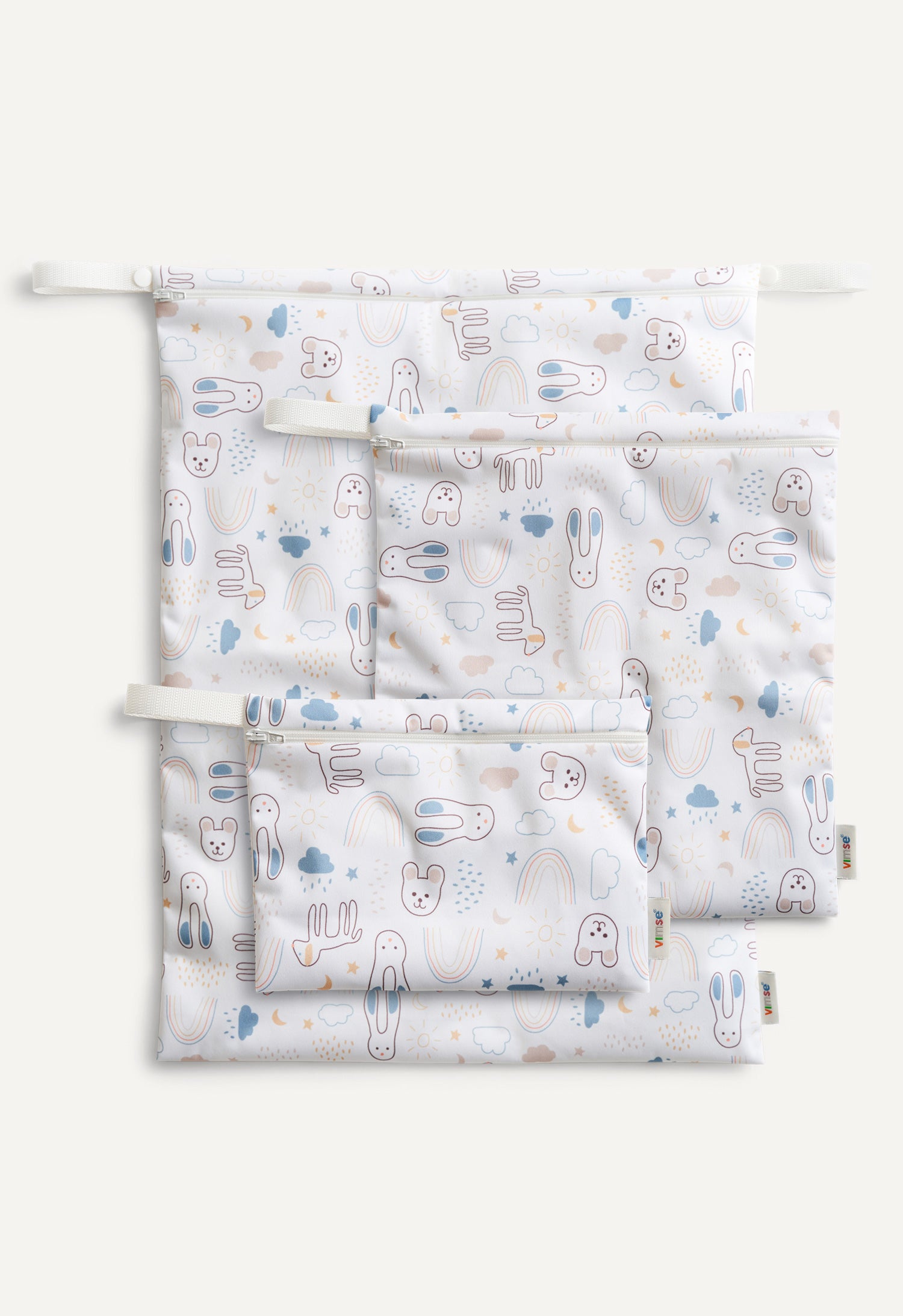 Oppbevaringspose - Hvit Teddy