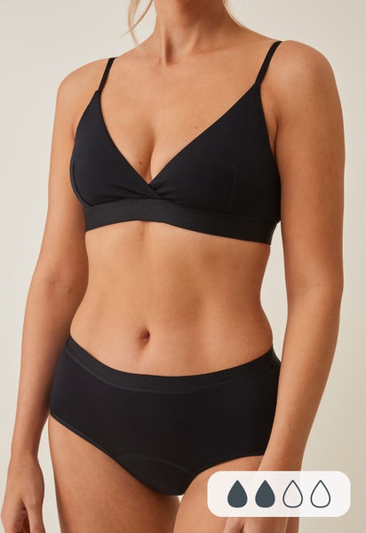 Menstruasjonstruse - Hipster - Lett flyt - Svart